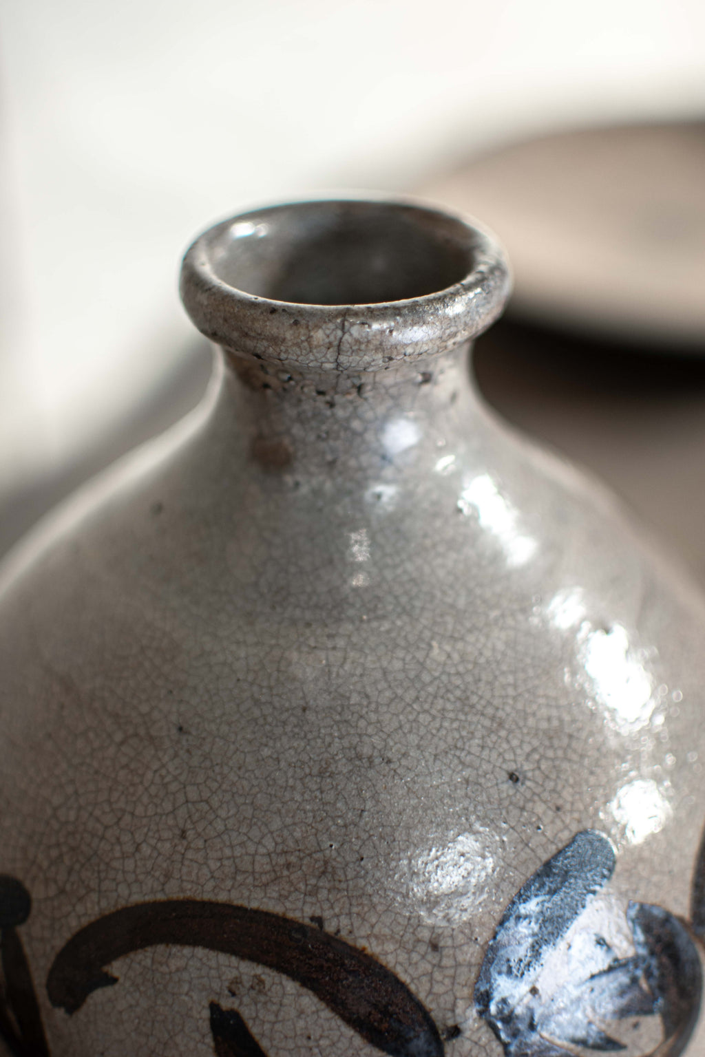 Antique Japanese Tokkuri Sake Bottle