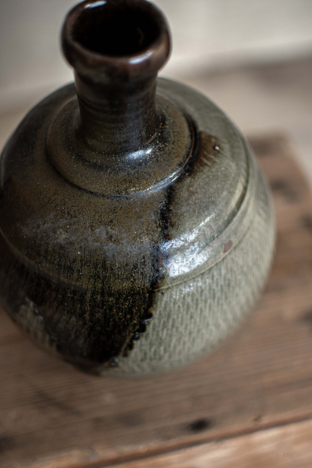 Antique Japanese Sake Bottle