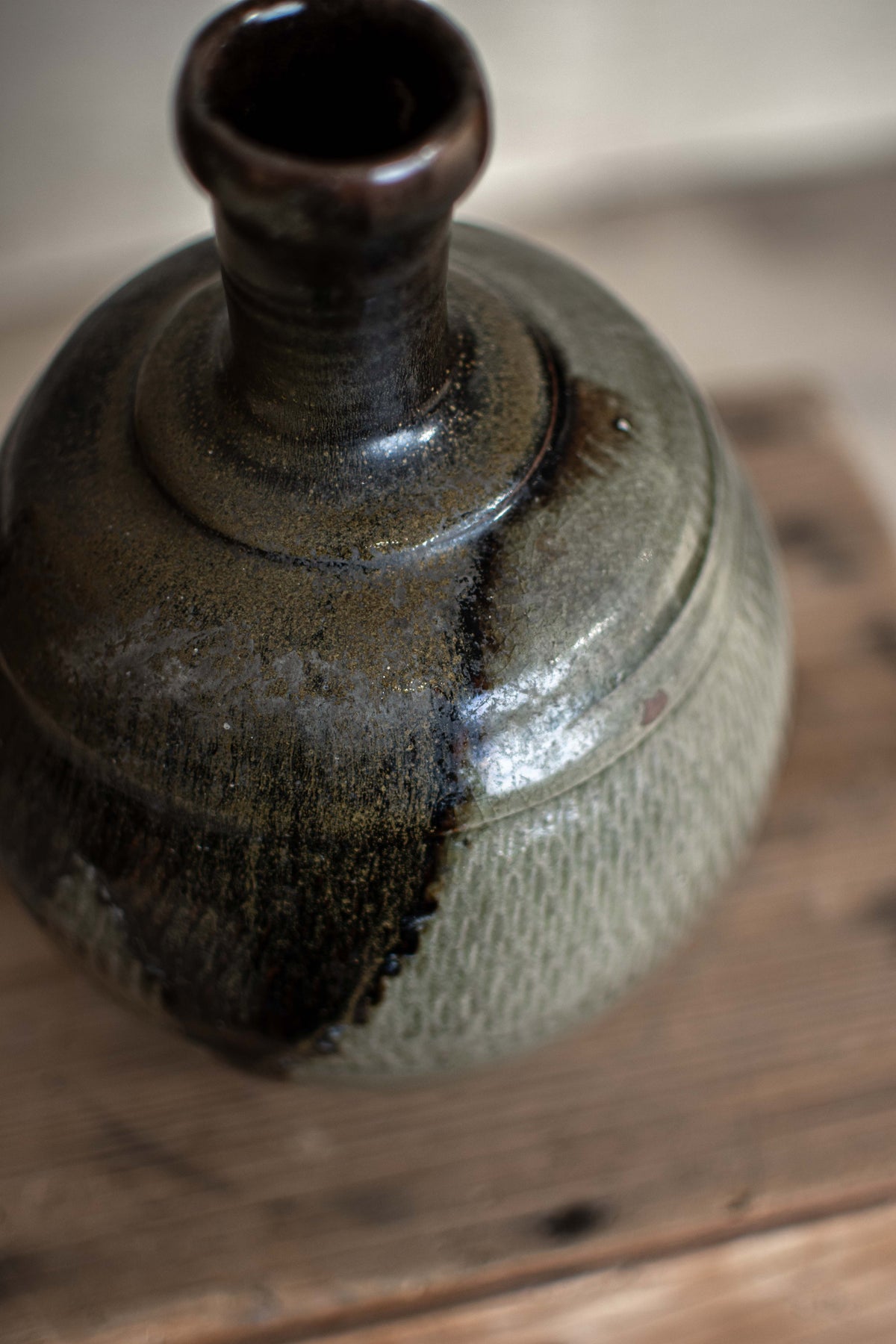 Antique Japanese Sake Bottle